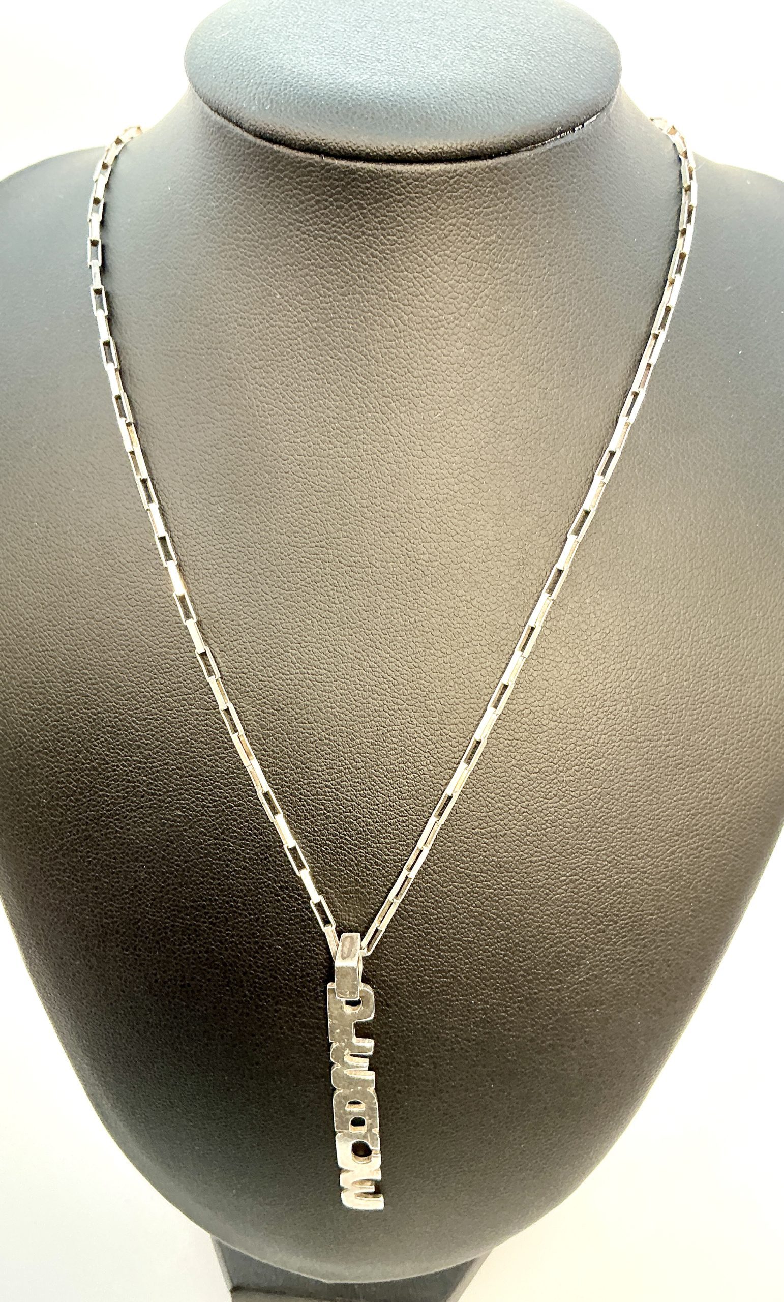 Vintage 1982 London Sterling Silver Pendant by Marek Krol – Hallmarked Collectible - Image 4