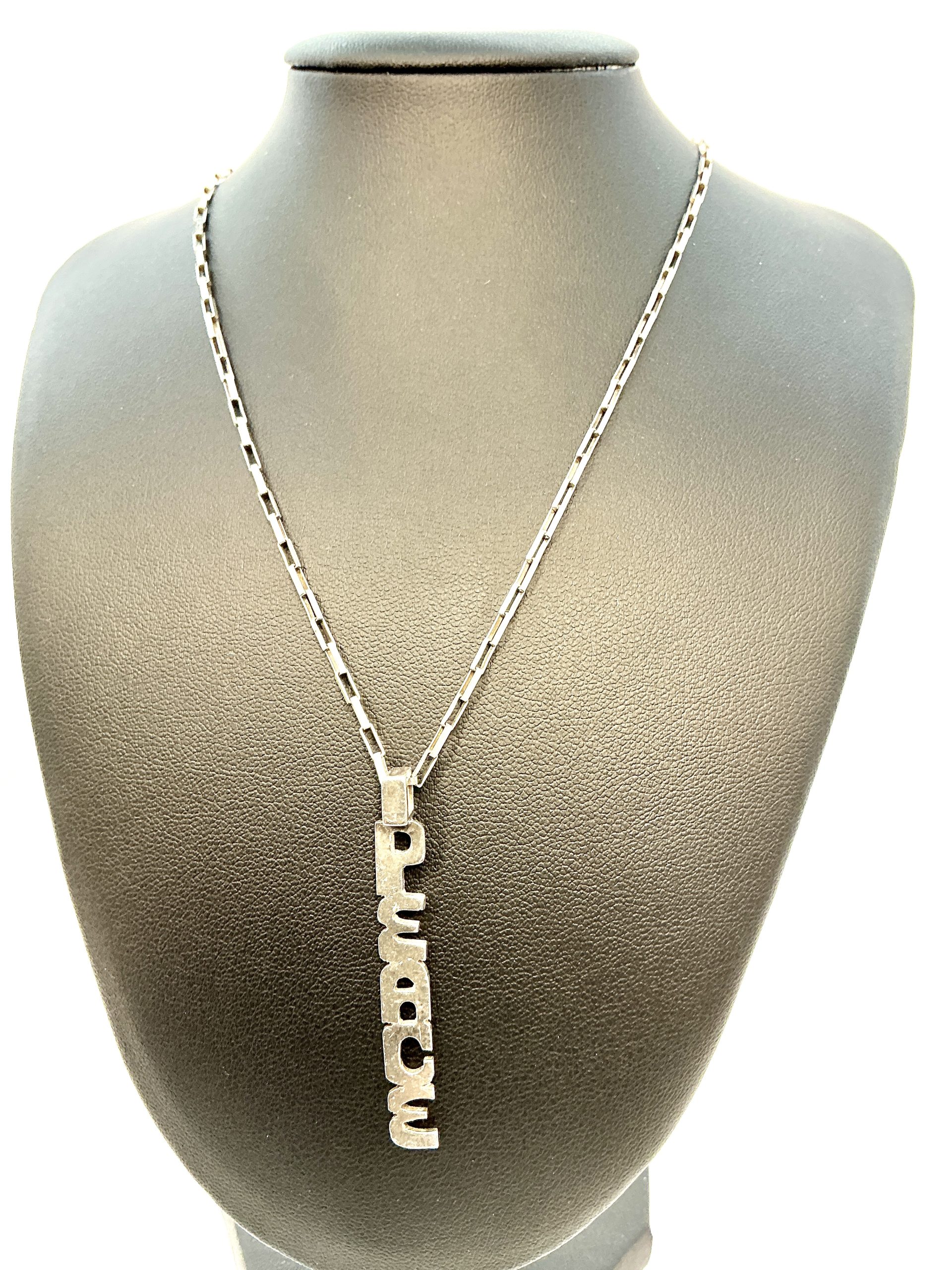 Vintage 1982 London Sterling Silver Pendant by Marek Krol – Hallmarked Collectible - Image 5