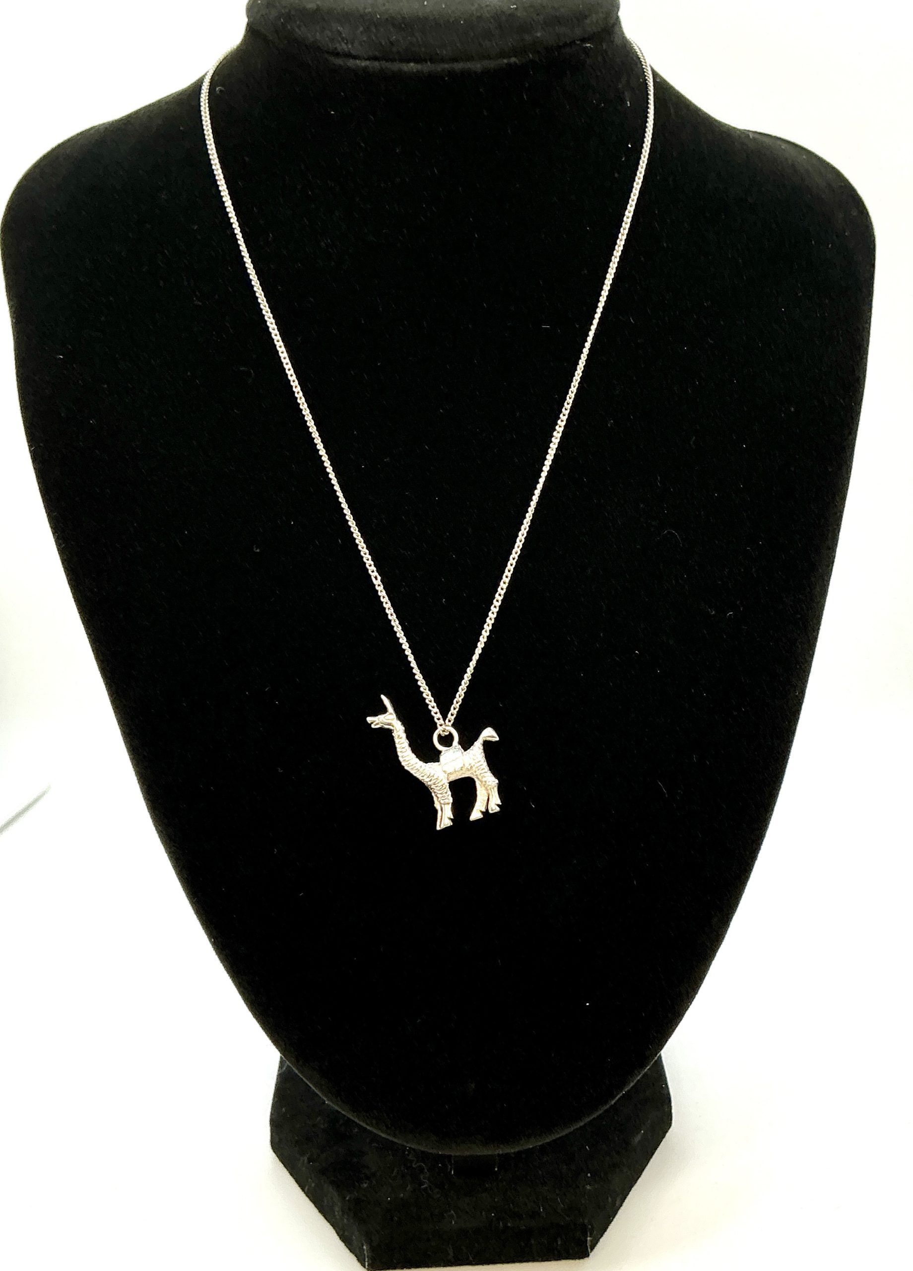 Solid Sterling Silver Llama Pendant on 16" Fine Chain – Handcrafted 925 Artisan Jewellery - Image 8
