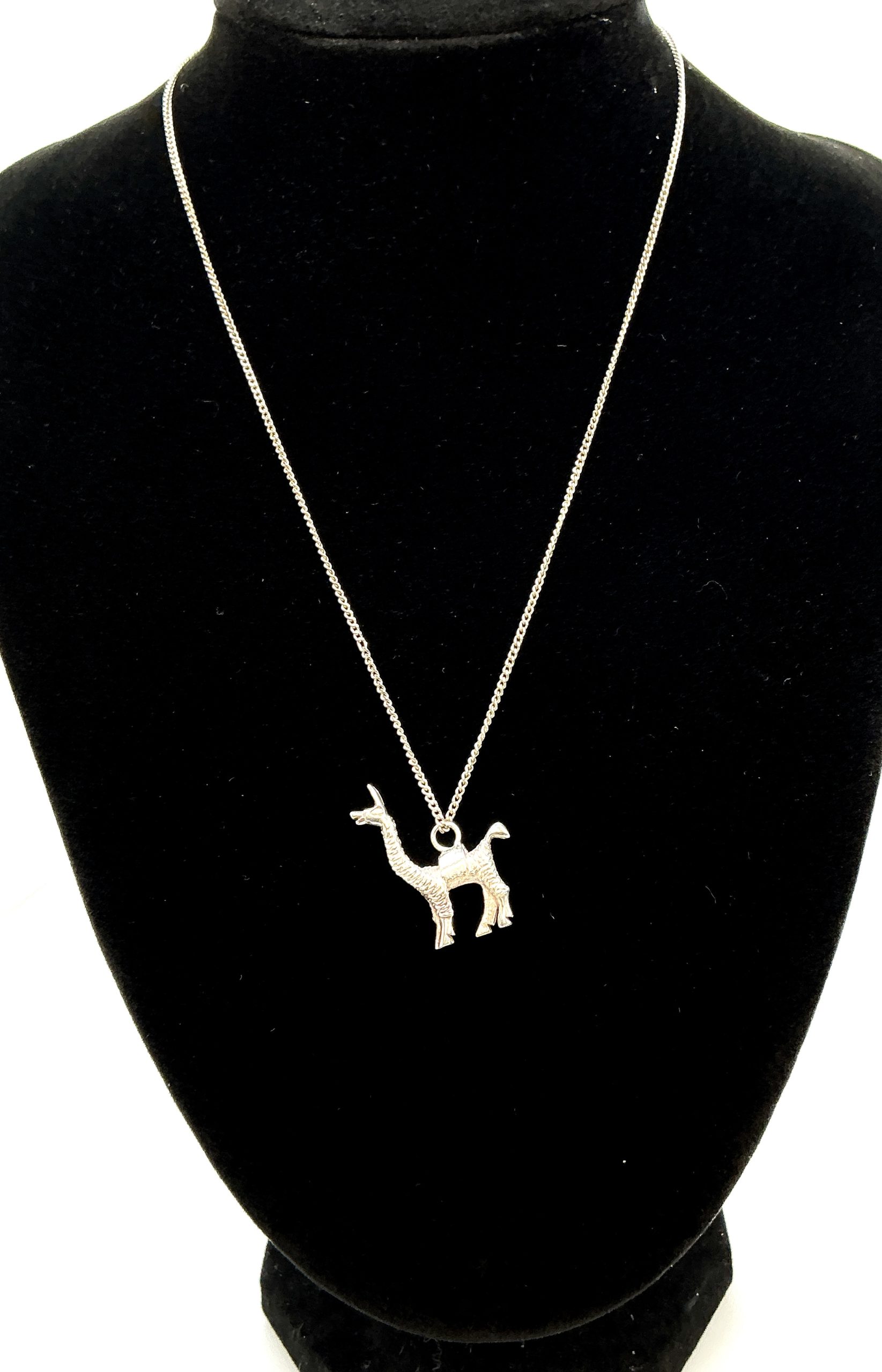 Solid Sterling Silver Llama Pendant on 16" Fine Chain – Handcrafted 925 Artisan Jewellery - Image 7
