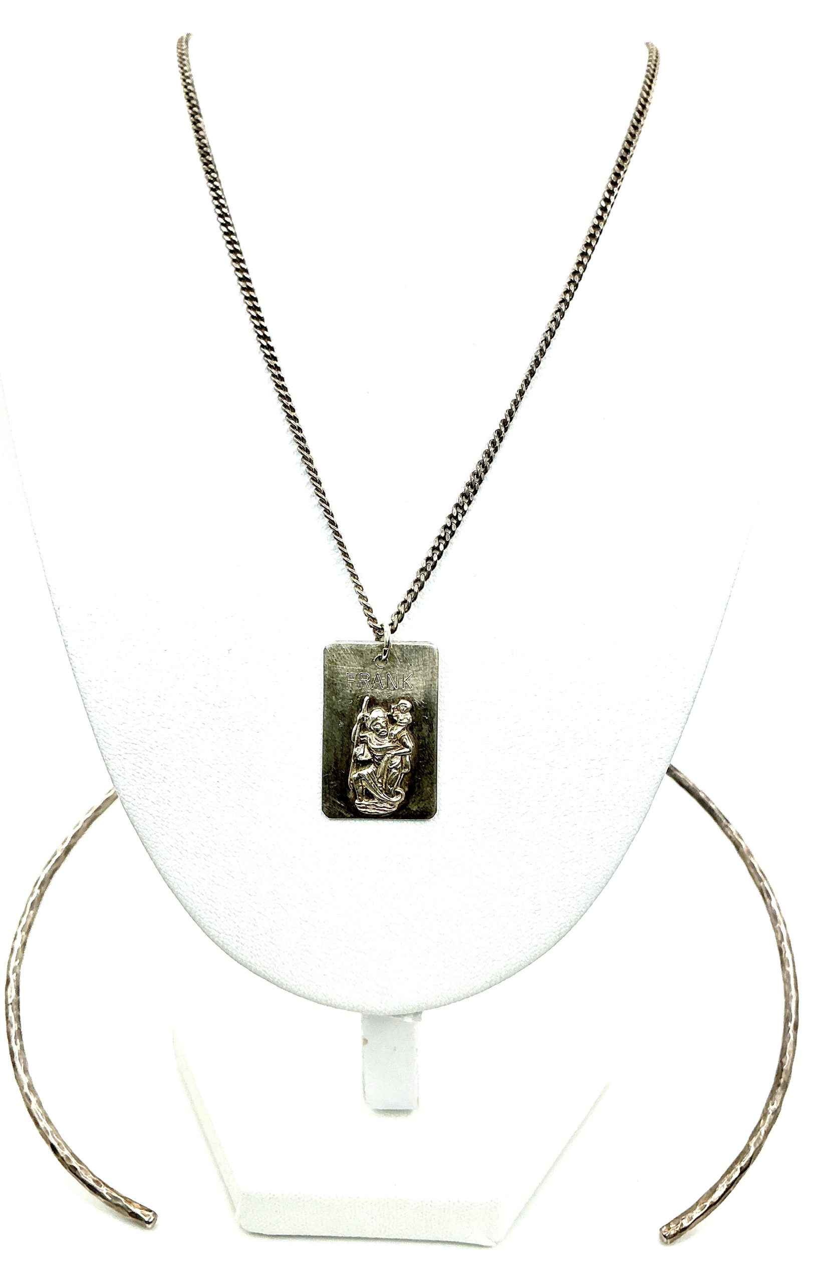 Vintage 1981 Sterling Silver St Christopher Pendant & Chain – Birmingham Hallmarked Religious Necklace - Image 6