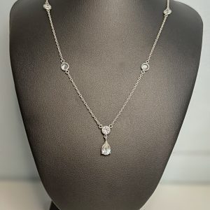 Sterling Silver necklace from Next with diamanté stones.