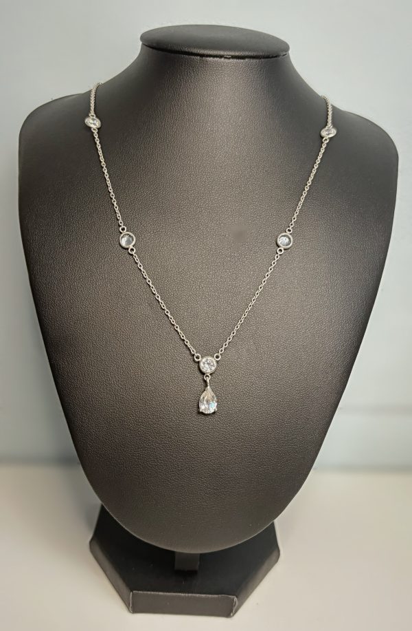Sterling Silver necklace from Next with diamanté stones.