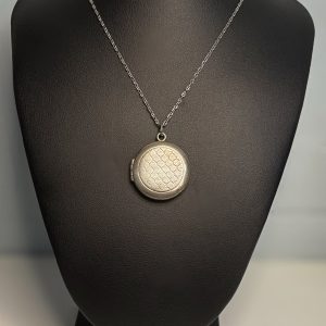 20” Sterling Silver necklace with Vintage Silver locket