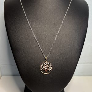 20” Sterling Silver necklace with Silver pendant