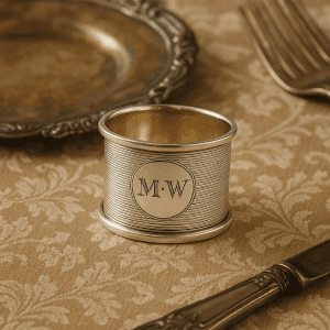 Antique Sterling Silver Napkin Ring by Mappin & Webb – London 1921, 25.7g