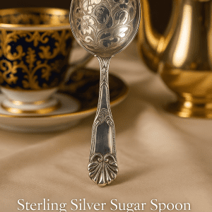 Antique 1818 Sterling Silver Caddy Spoon by Joseph Taylor – Birmingham Georgian Shell Design