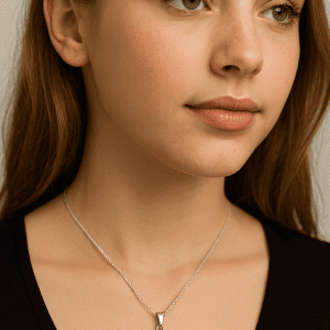 925 Sterling Silver Star Pendant Necklace – 16 Inch – 6.20g