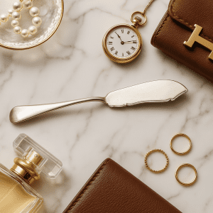 Antique Sterling Silver Fish Knife by Wakely & Wheeler – London 1889, 35g