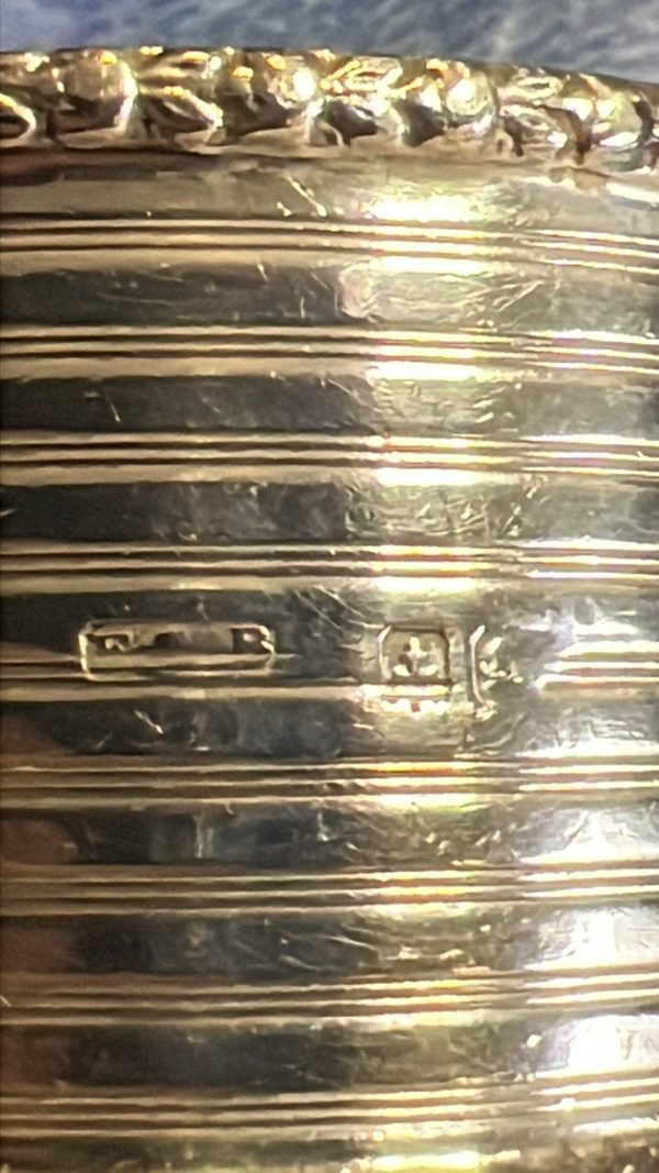 Victorian Sterling Silver Napkin Ring by Edwards & Ball – Birmingham 1839 – 29g - Image 10