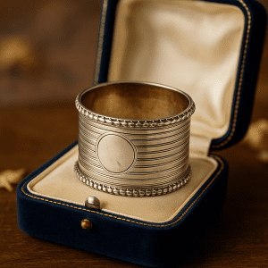 Victorian Sterling Silver Napkin Ring by Edwards & Ball – Birmingham 1839 – 29g