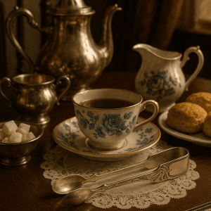 Antique 1890 Sterling Silver Sugar Tongs by Adolphe Peter Roger – Guernsey Origin, London Assay, Collector’s Piece