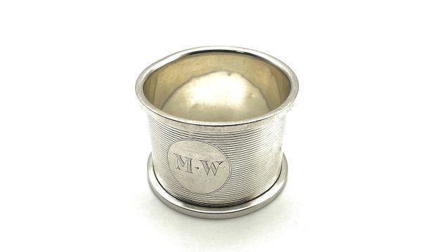 Antique Sterling Silver Napkin Ring by Mappin & Webb – London 1921, 25.7g - Image 7