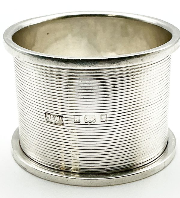 Antique Sterling Silver Napkin Ring by Mappin & Webb – London 1921, 25.7g - Image 6