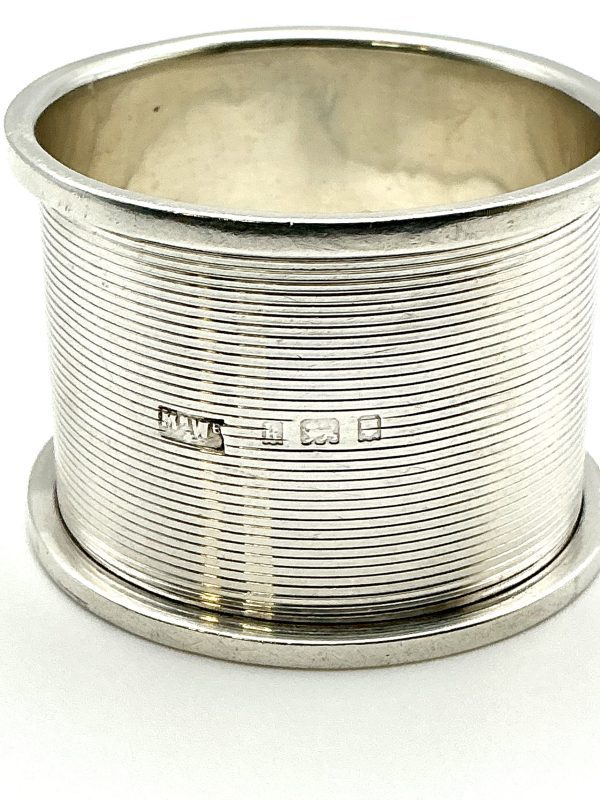 Antique Sterling Silver Napkin Ring by Mappin & Webb – London 1921, 25.7g - Image 5