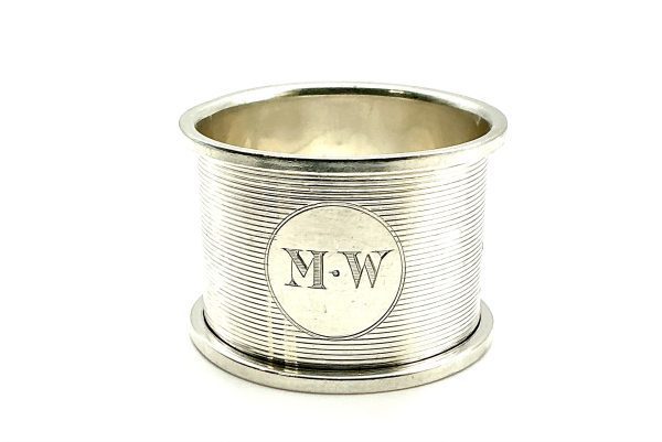 Antique Sterling Silver Napkin Ring by Mappin & Webb – London 1921, 25.7g - Image 4