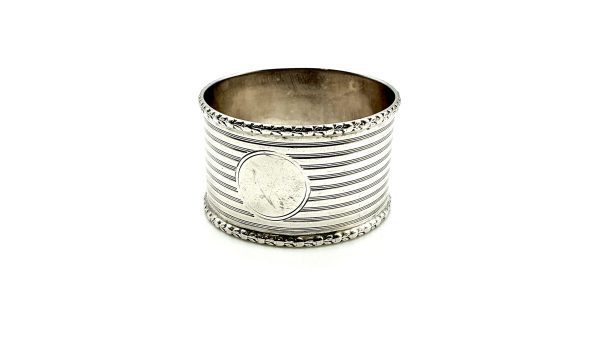 Victorian Sterling Silver Napkin Ring by Edwards & Ball – Birmingham 1839 – 29g - Image 12