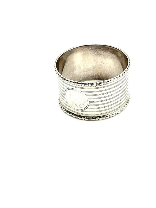 Victorian Sterling Silver Napkin Ring by Edwards & Ball – Birmingham 1839 – 29g - Image 9