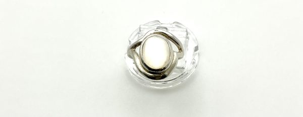 Sterling Silver Mother-of-Pearl Statement Ring – Size K½ – 4.1g - Image 7