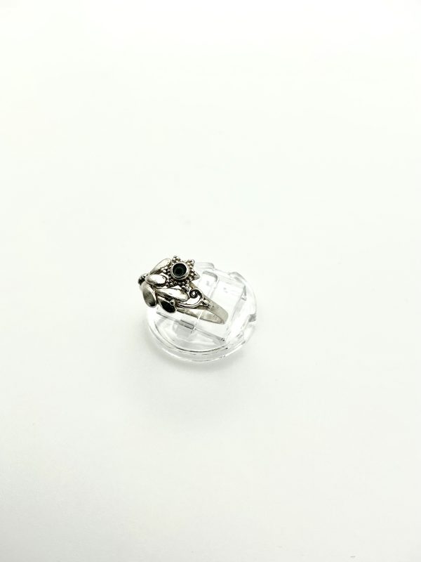 Sterling Silver Avalon Shell Leaf & Flower Ring – Size Q – 2.3g - Image 11