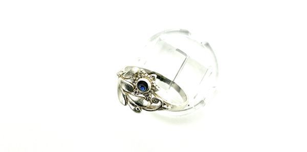 Sterling Silver Avalon Shell Leaf & Flower Ring – Size Q – 2.3g - Image 10