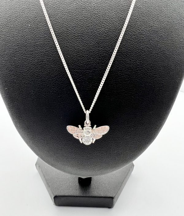 Beautiful Italian silver honeybee and chain - Image 5