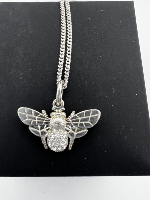 Beautiful Italian silver honeybee and chain - Image 6