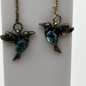 Hummingbird drop earrings
