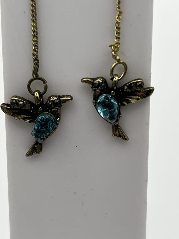 Hummingbird drop earrings