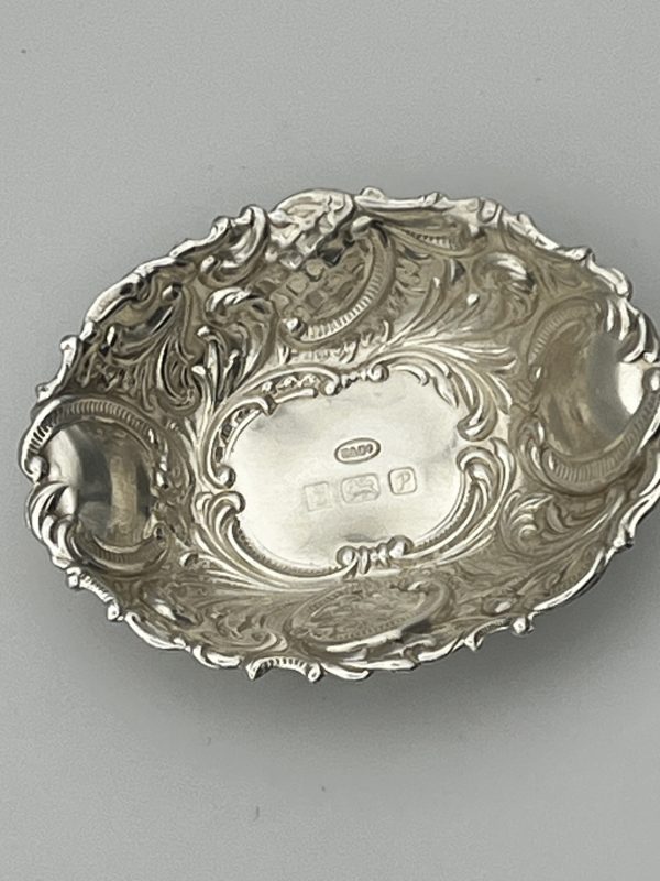 Vintage sterling bonbon dish