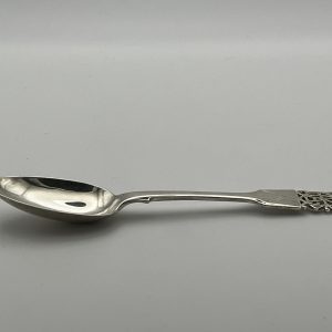 Solid silver caddy spoon