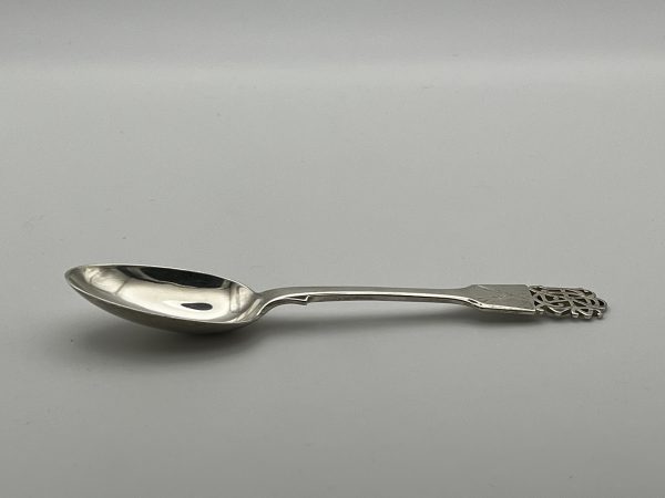 Solid silver caddy spoon