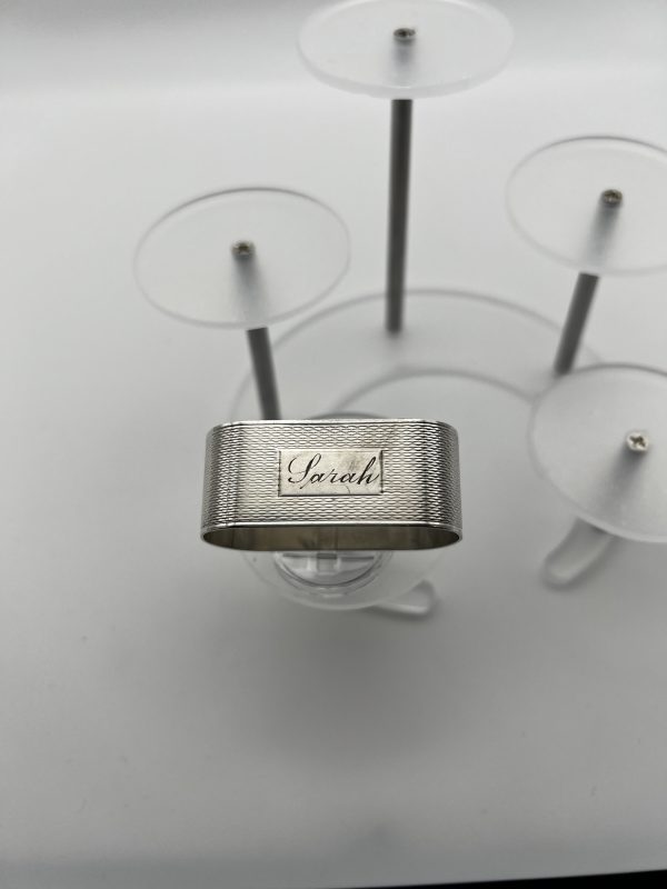 Sterling silver napkin ring - Image 4