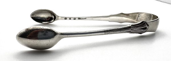 Small sterling silver sugar tongs - Image 4