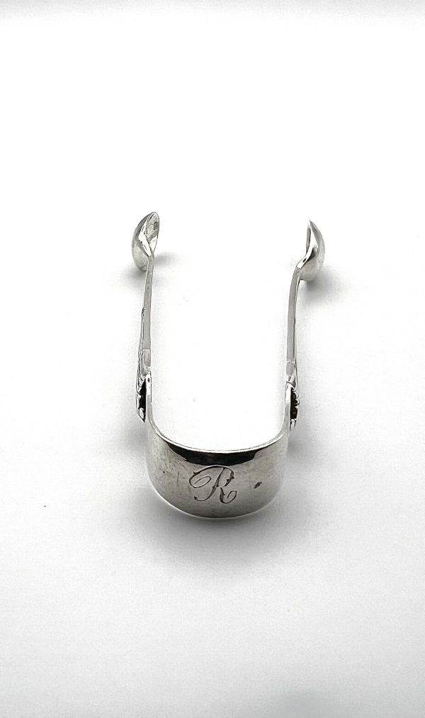 Small sterling silver sugar tongs - Image 5