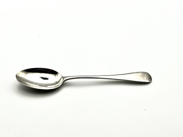 Solid silver spoon