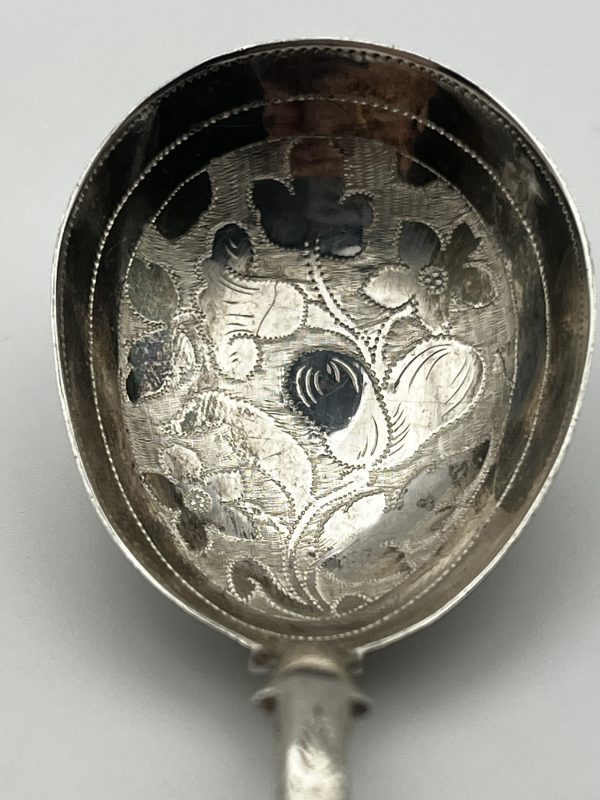 Antique 1818 Sterling Silver Caddy Spoon by Joseph Taylor – Birmingham Georgian Shell Design - Image 6
