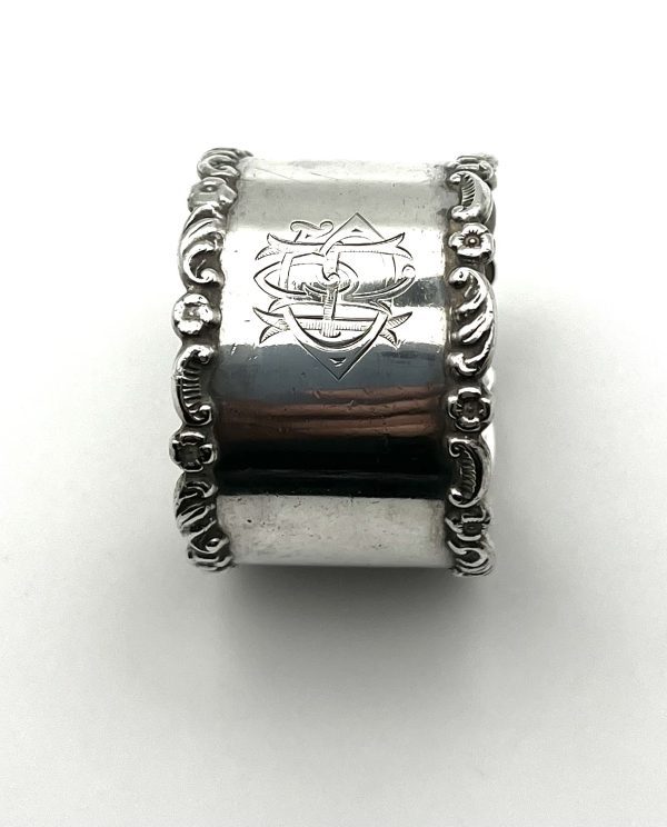 Sterling silver napkin ring - Image 2