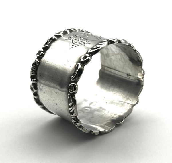Sterling silver napkin ring - Image 5