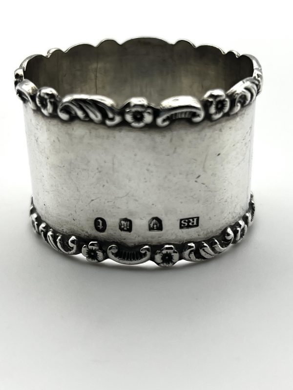Sterling silver napkin ring - Image 4