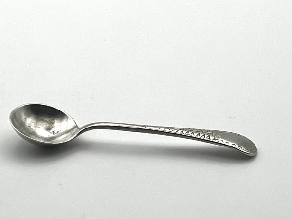 Small silver jam / salt spoon - Image 4