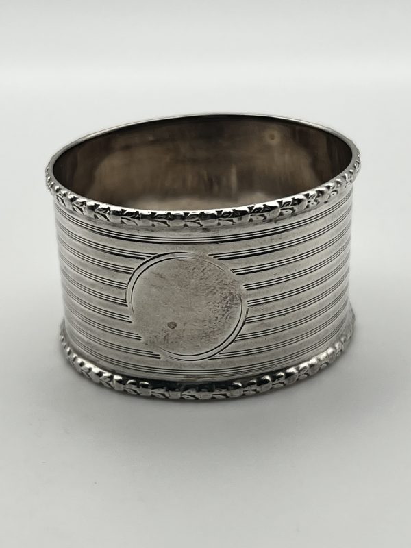 Victorian Sterling Silver Napkin Ring by Edwards & Ball – Birmingham 1839 – 29g - Image 4