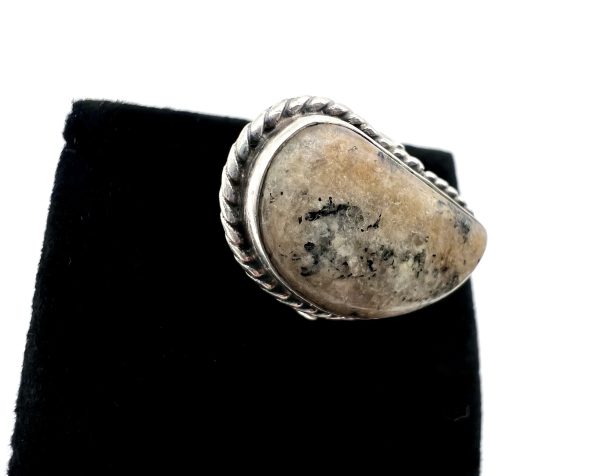 Sterling silver large Agate ring