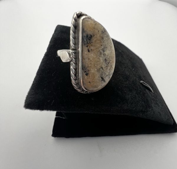 Sterling silver large Agate ring - Image 3
