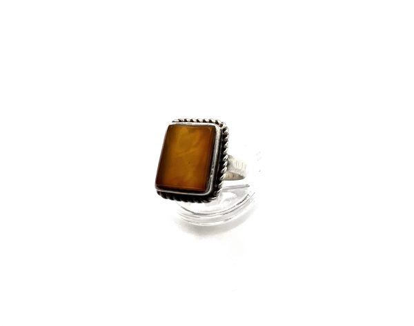 Silver agate ring - Image 3
