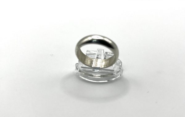 Silver band ring