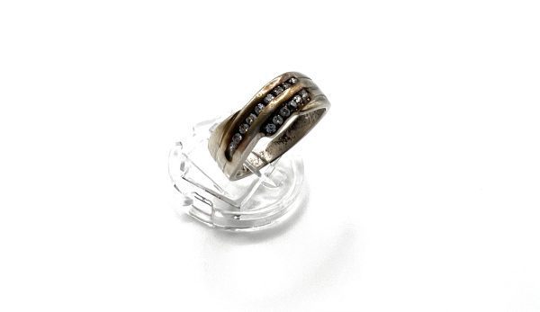 Silver crossover ring - Image 5