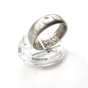 Pre-engraved wedding band
