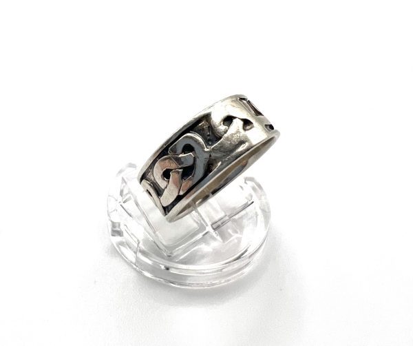 Silver Celtic knot band ring - Image 4