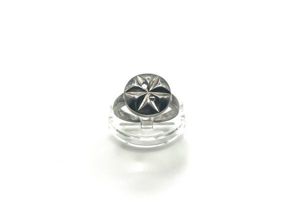 Vintage silver button ring - Image 4